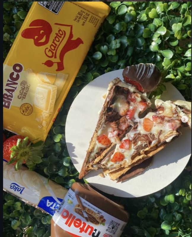 Torta de Morango com Nutella